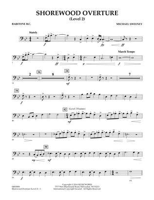 Shorewood Overture (for Multi-level Combined Bands) - Baritone B.C. (Level 2)