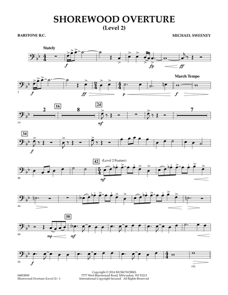 Shorewood Overture (for Multi-level Combined Bands) - Baritone B.C. (Level 2)