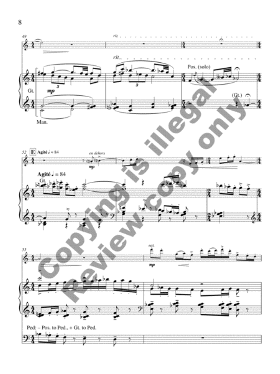 Rêverie: Hommage à Francis Poulenc Alto Saxophone scores gallery preview page 7