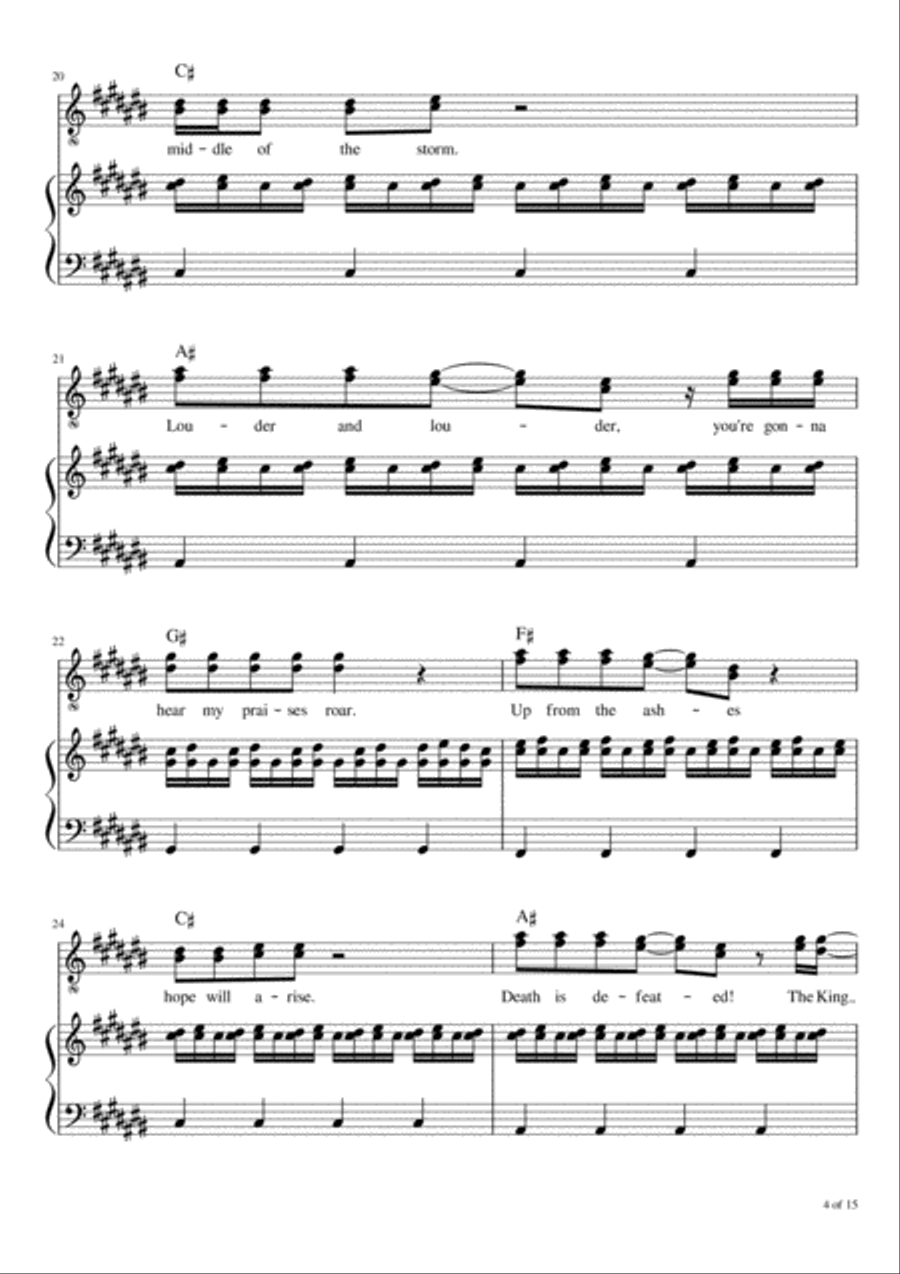 Raise A Hallelujah Voice scores gallery preview page 5