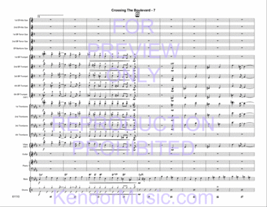 Crossing the Boulevard Jazz Ensemble scores gallery preview page 9