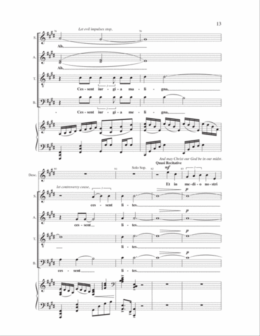 If Only the World (Ubi Caritas) 4-Part scores gallery preview page 12
