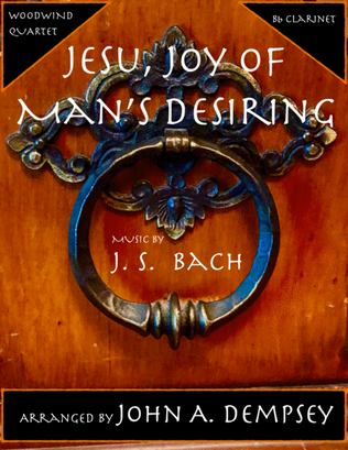Book cover for Jesu, Joy of Man's Desiring (Clarinet Quartet)