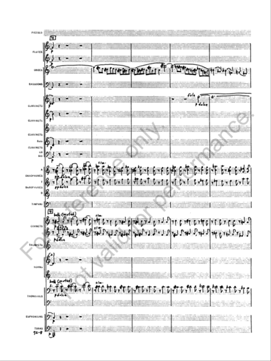 Symphony No. 1 Concert Band scores gallery preview page 11