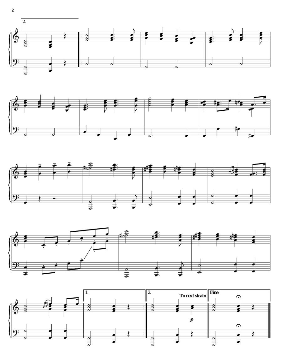 Wedding March Wedding March Piano Solo scores gallery preview page 2