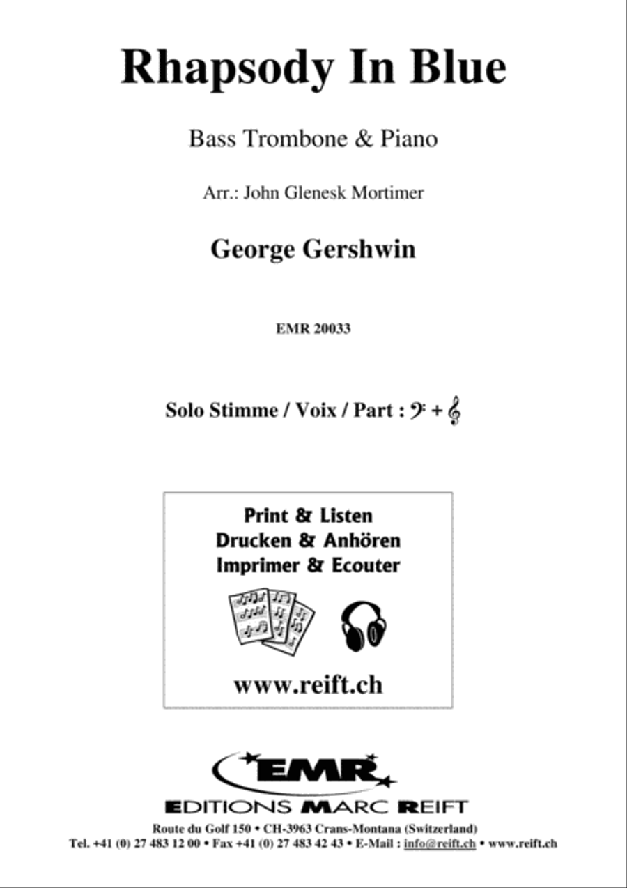 Rhapsody In Blue Bass Trombone scores gallery preview page 2