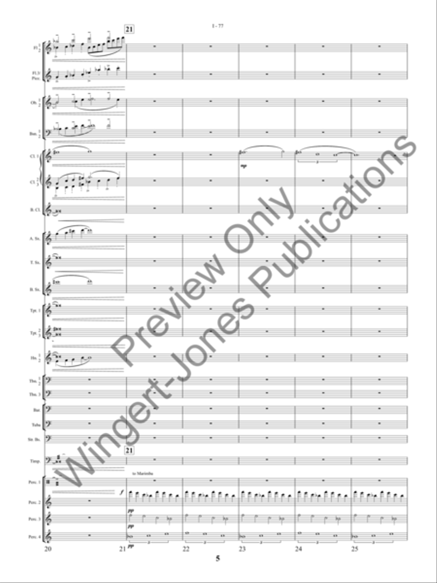 I-77 Concert Band scores gallery preview page 8