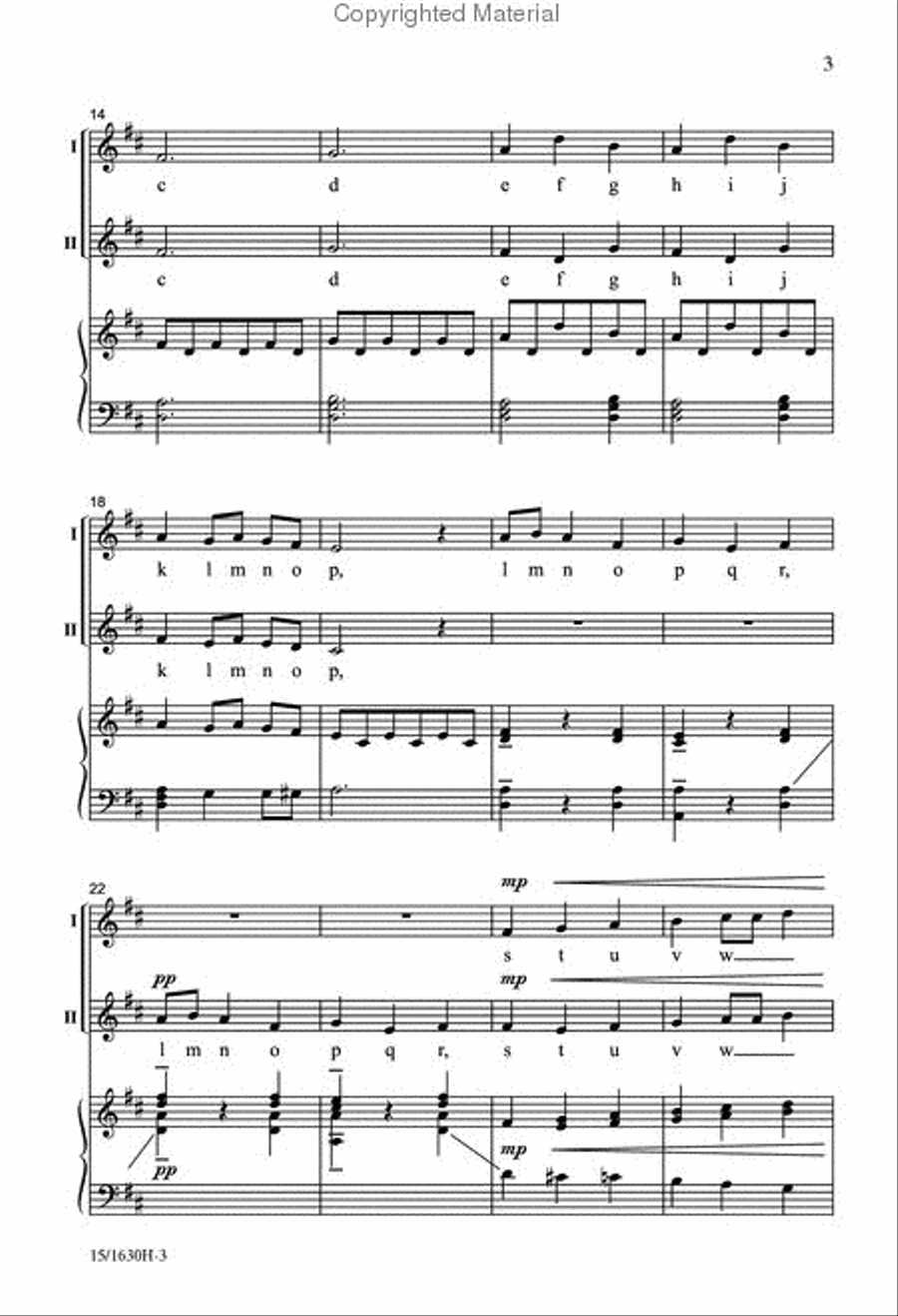 A Little Mozart A Little Mozart 2-Part scores gallery preview page 3