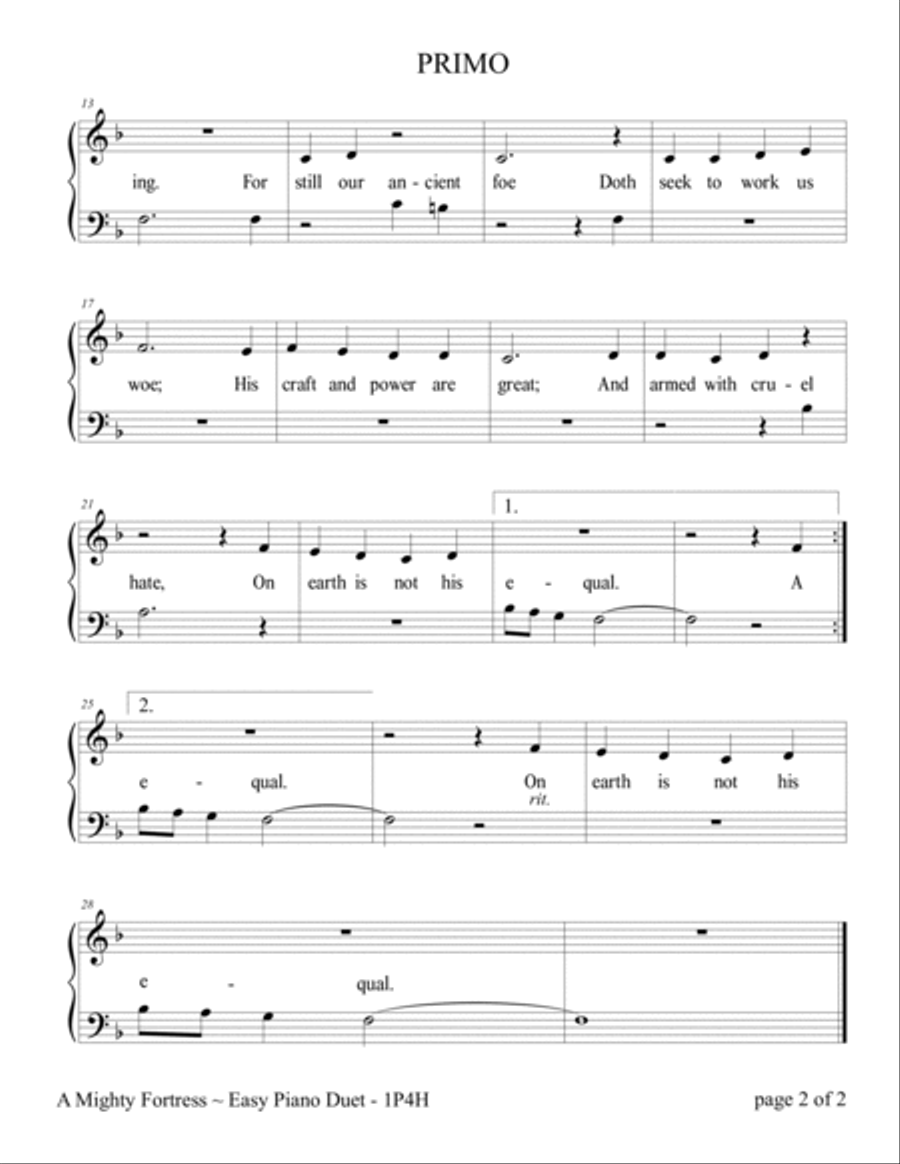 What Heavenly Music (A Collection of 10 Easy Piano Duets for 1 Piano, 4 Hands) Easy Piano scores gallery preview page 5