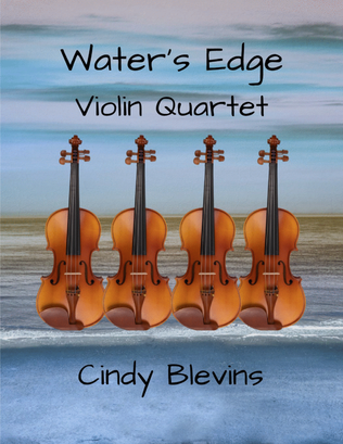Book cover for Water's Edge, for Violin Quartet