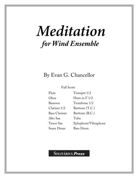 Meditation for Wind Ensemble image number null