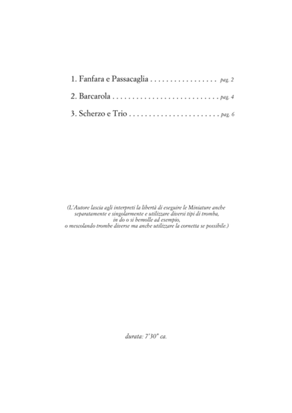 Giampaolo Testoni: TRE MINIATURE DORATE (ES 958)