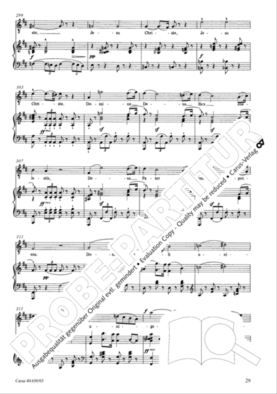 Petite Messe solennelle 4-Part scores gallery preview page 32