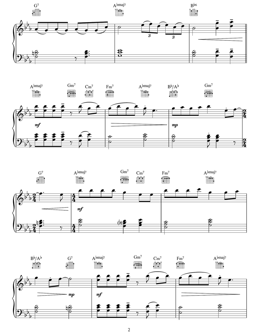 Chasing Pavements Voice scores gallery preview page 2