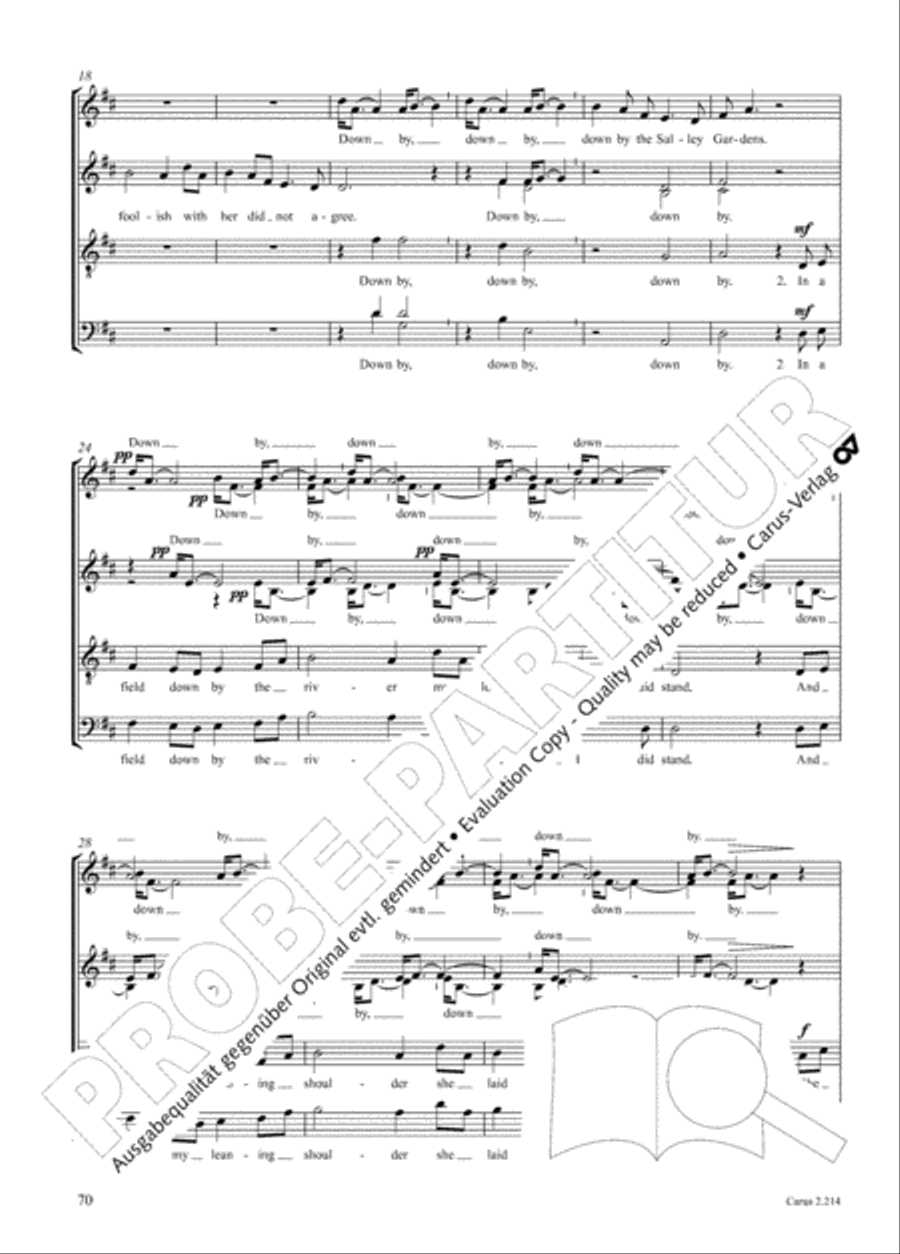Choral Collection Folk Songs Choir scores gallery preview page 46
