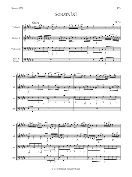 12 Trio Sonatas with Ripieno Parts after the Violin Sonatas Op. 1 (1757) (H. 25-36). Critical Edition