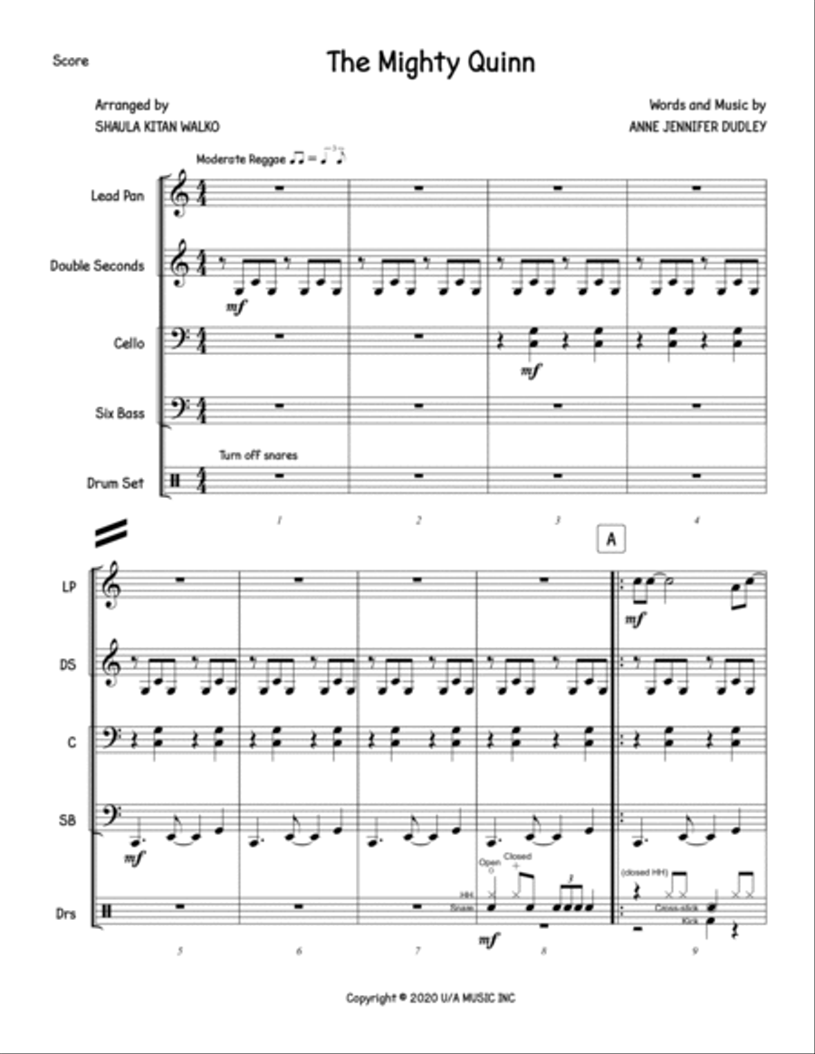 The Mighty Quinn Percussion Ensemble scores gallery preview page 3