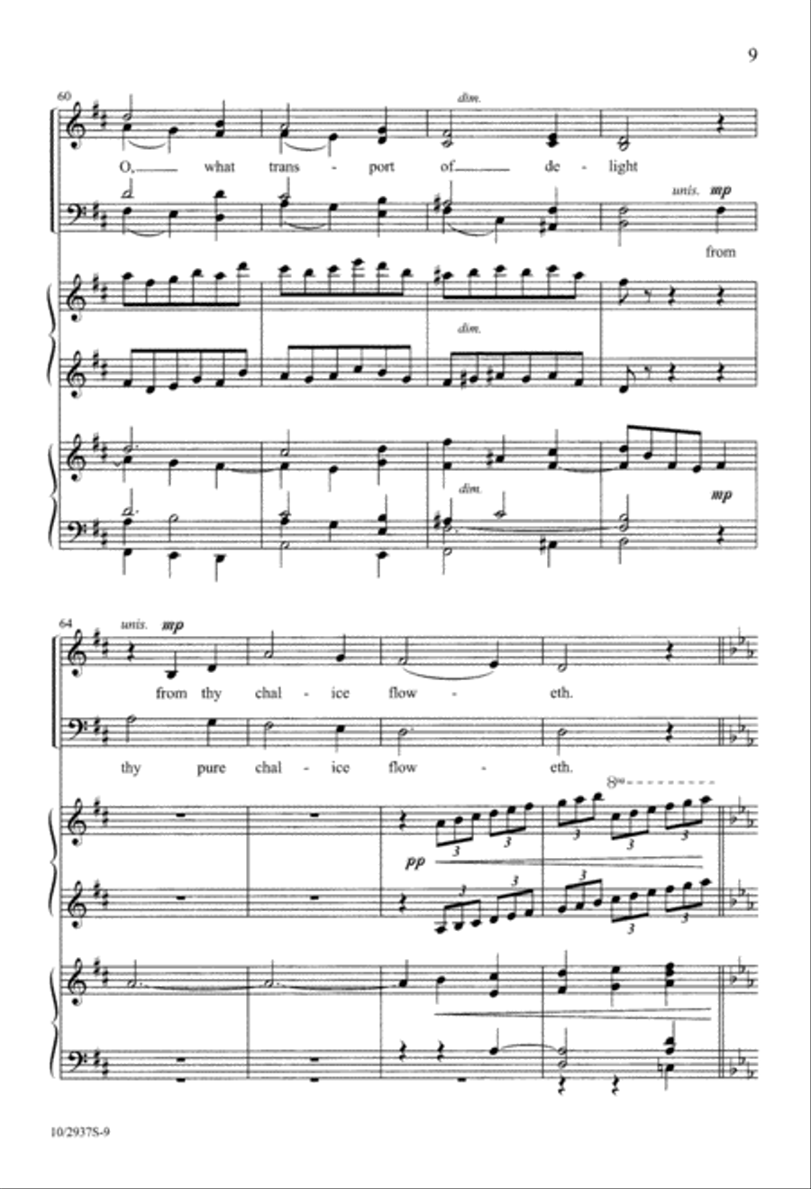 The King of Love My Shepherd Is 4-Part scores gallery preview page 9