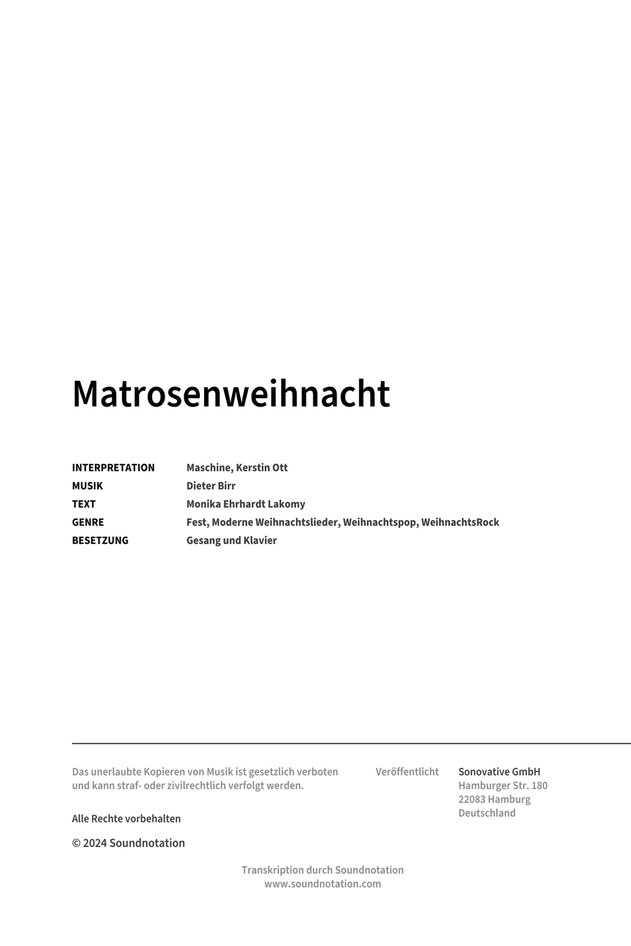Matrosenweihnacht