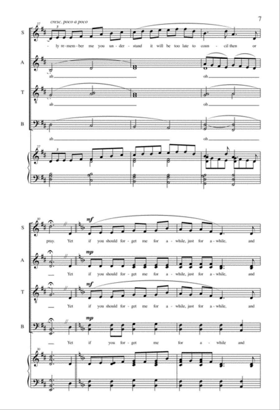 Remember Me 4-Part scores gallery preview page 5