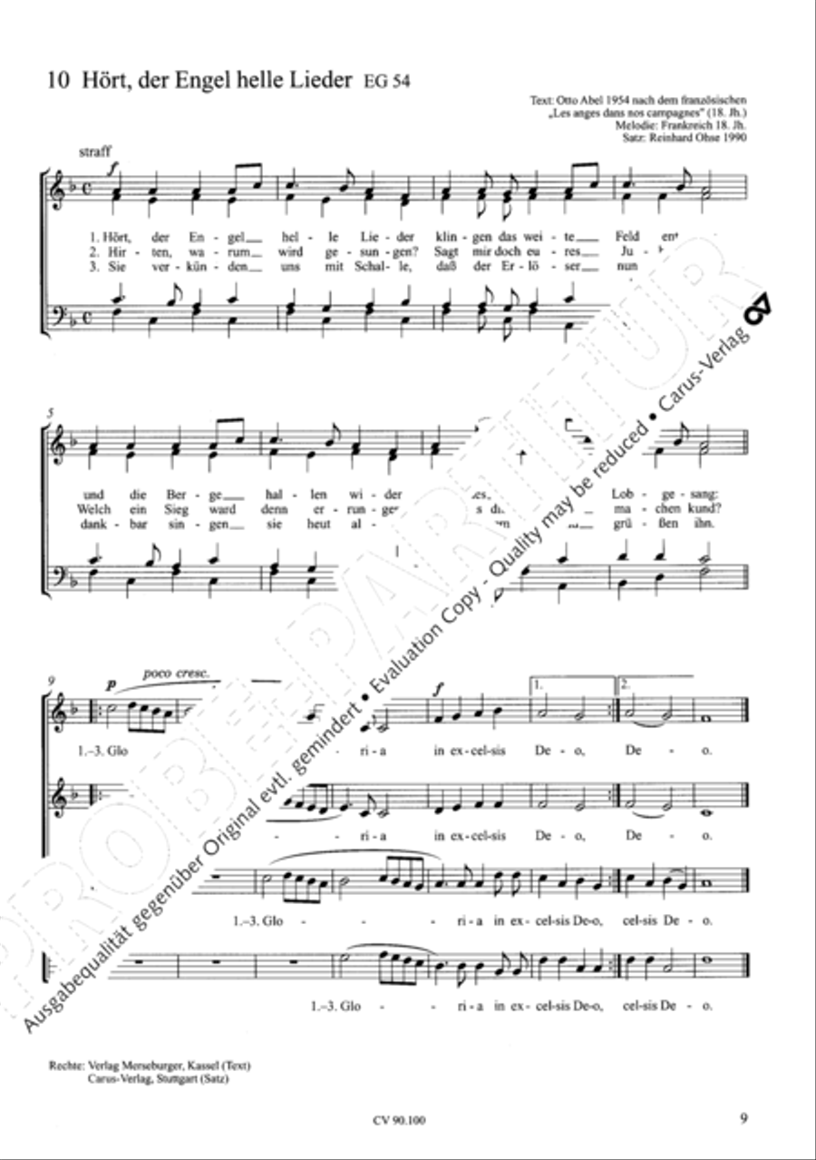 Chorsatze zum Evangelischen Gesangbuch Choir scores gallery preview page 14