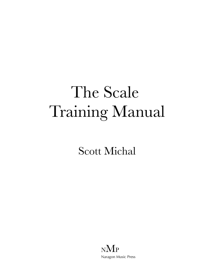 The Scale Training Manual Piano Method scores gallery preview page 1