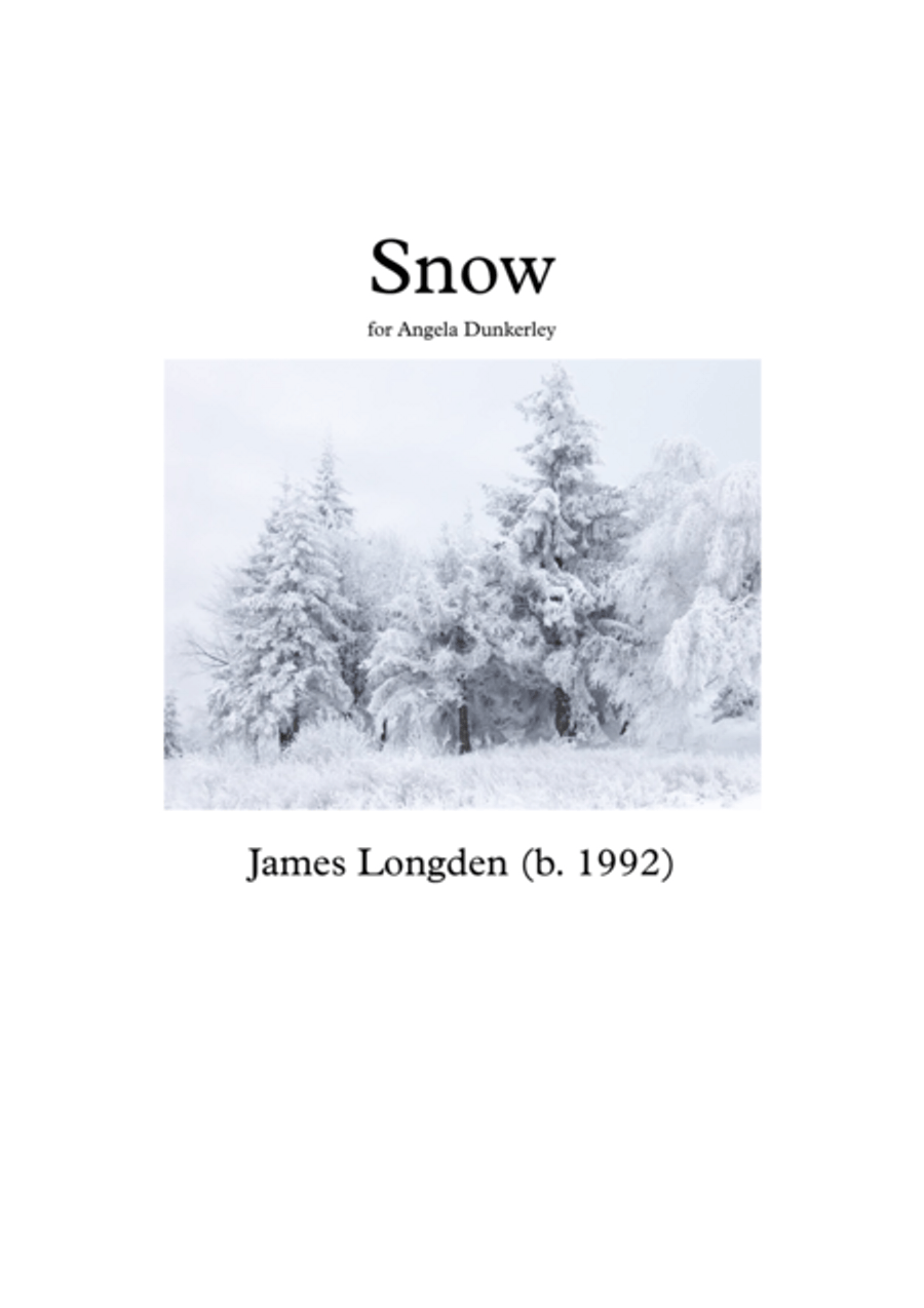 Snow Piano Solo scores gallery preview page 1