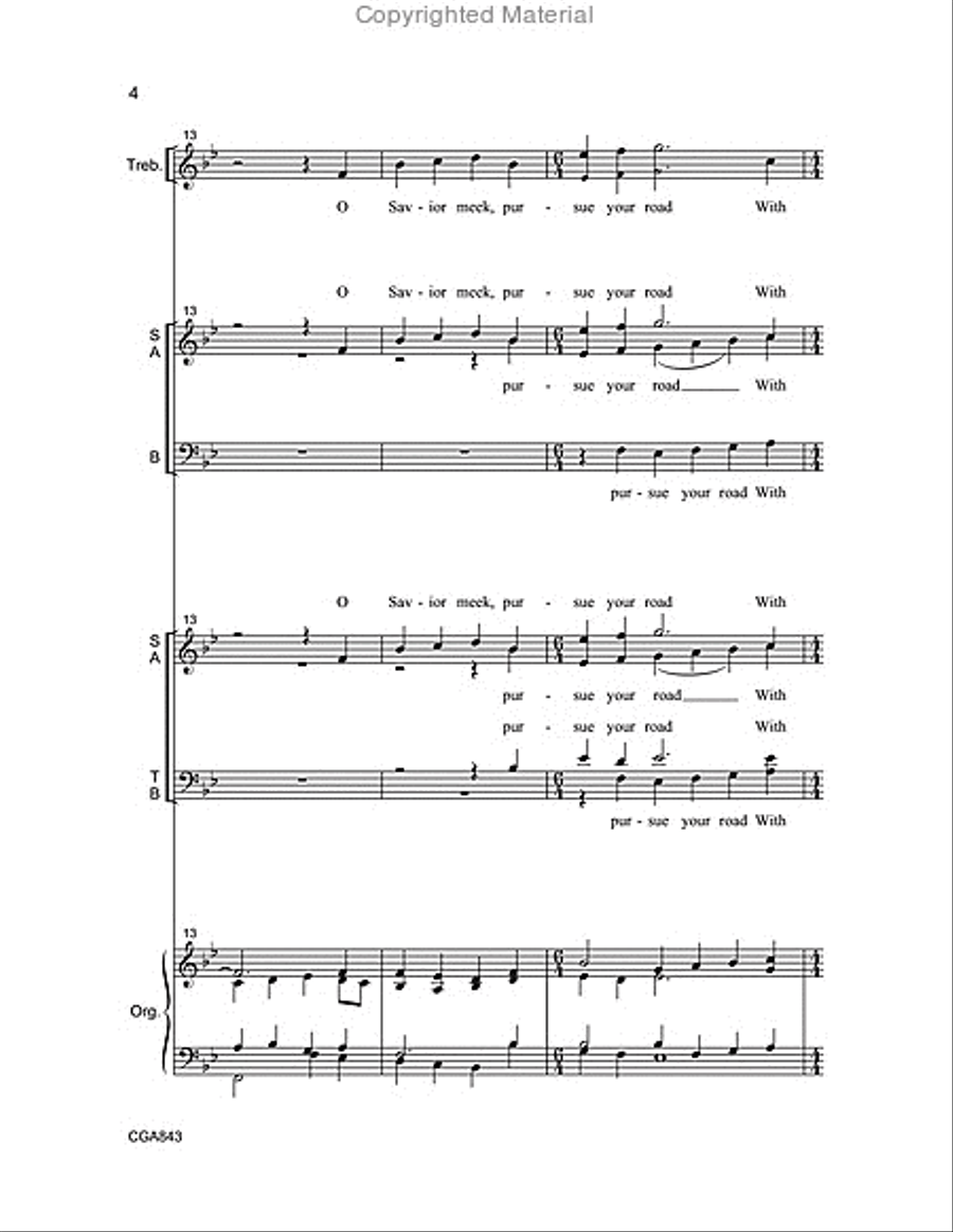 Ride On, Ride On in Majesty Choir scores gallery preview page 4