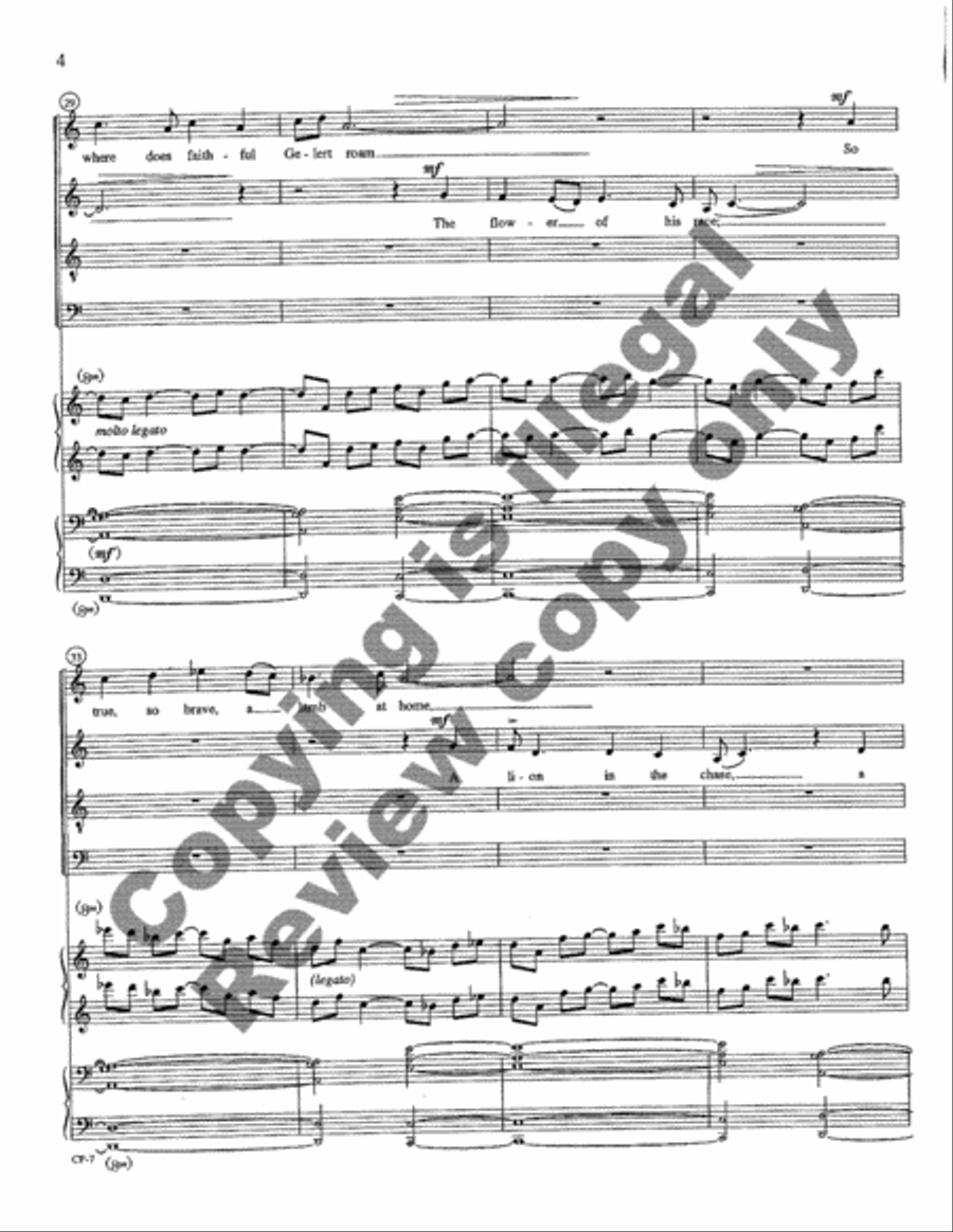 Beth Gelert 4-Part scores gallery preview page 25