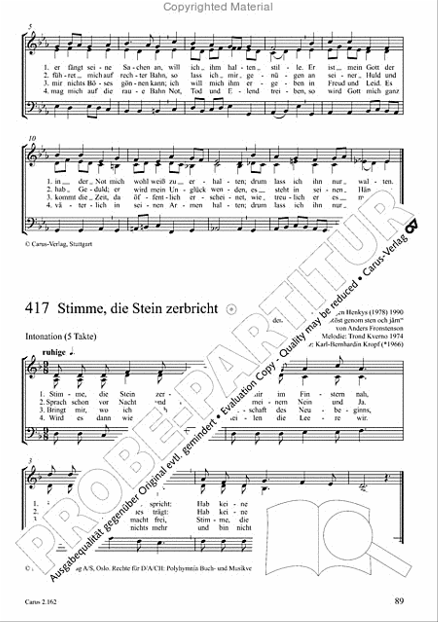 Chorbuch Gotteslob SAM 3-Part scores gallery preview page 90