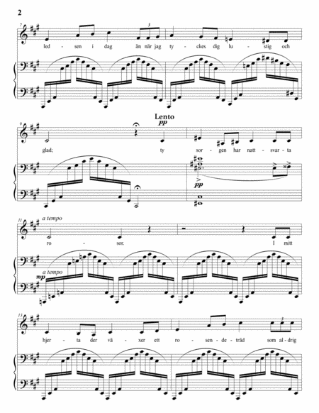 Svarta rosor, Op. 36 no. 1 (A major)
