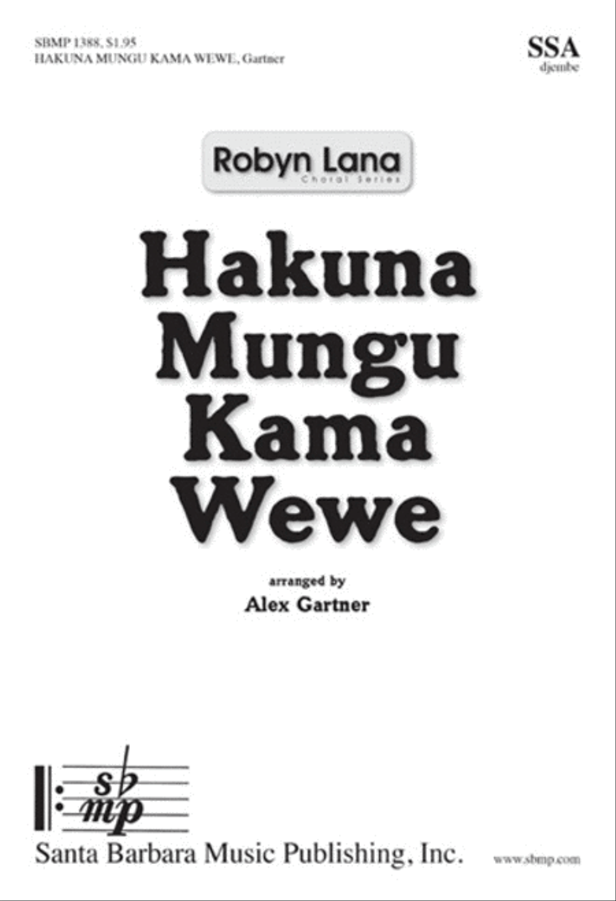 Hakuna Mungu Kama Wewe - SSA Octavo SSA scores gallery preview page 1