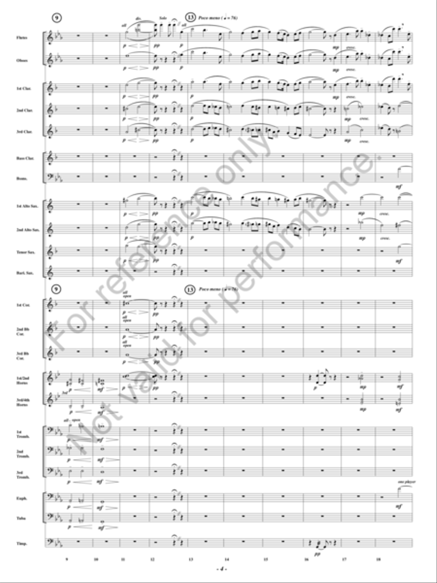 Pagliacci Concert Band scores gallery preview page 3