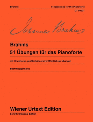 Book cover for 51 Exercises for the Pianoforte with 30 further Exercises, WoO 6