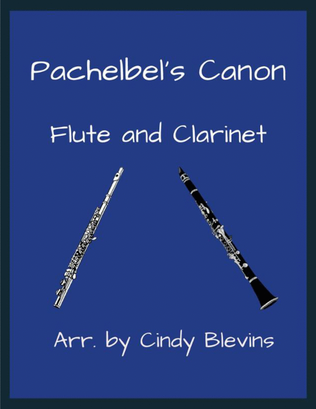 Book cover for Pachelbel's Canon, for Flute and Clarinet