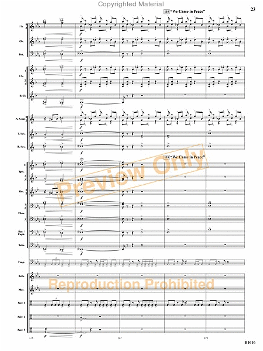 One Giant Leap Concert Band scores gallery preview page 52