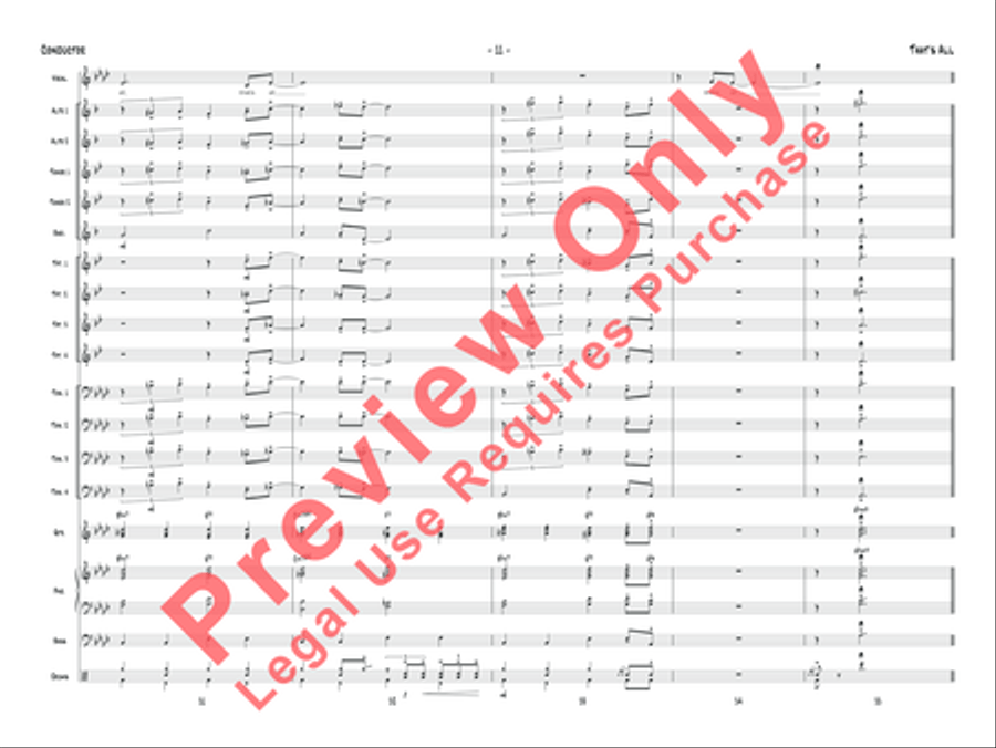 That's All Jazz Ensemble scores gallery preview page 12