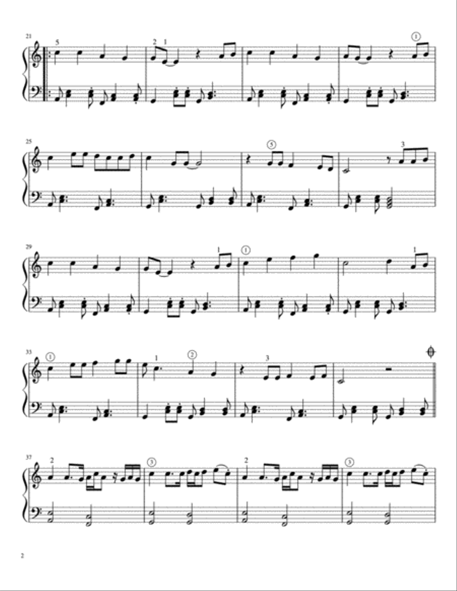 Wake Me Up Easy Piano scores gallery preview page 2