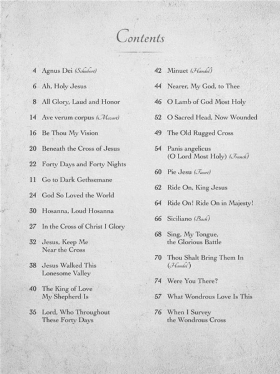 Piano Solos for Lent Piano Solo scores gallery preview page 2