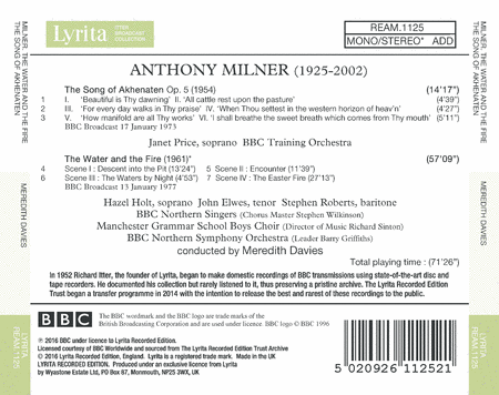 Anthony Milner: The Water and the Fire - The Song of Akhenaten