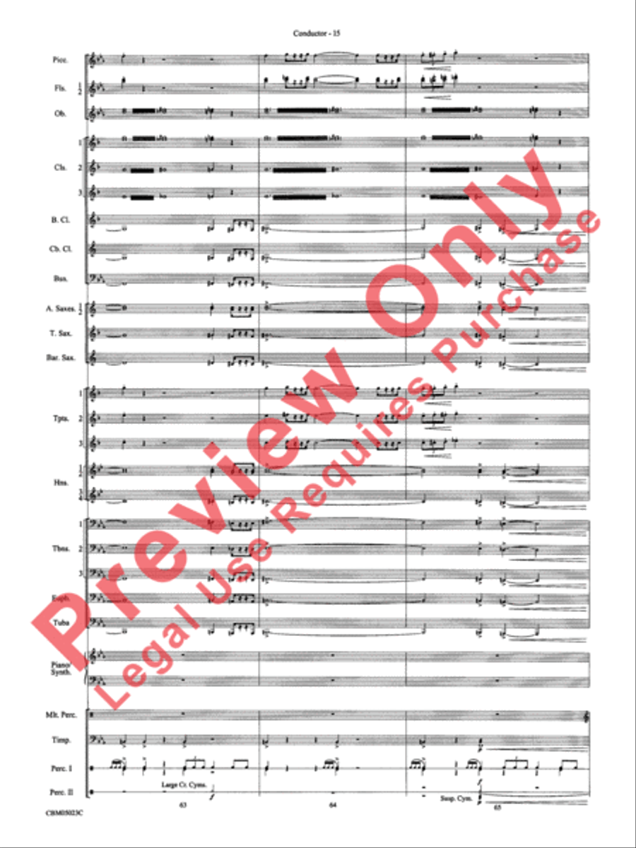 Symphonic Suite from Star Wars: Episode III Revenge of the Sith Concert Band scores gallery preview page 18