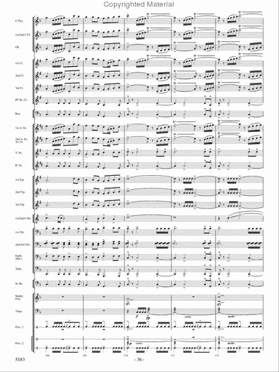 Portrait of Freedom Concert Band scores gallery preview page 35