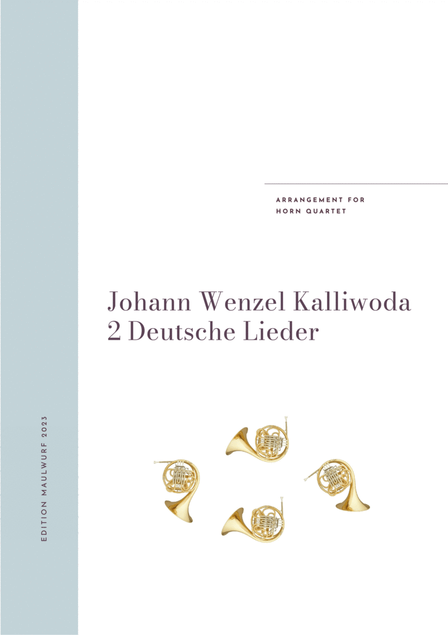 2 German Songs Brass Quartet scores gallery preview page 1