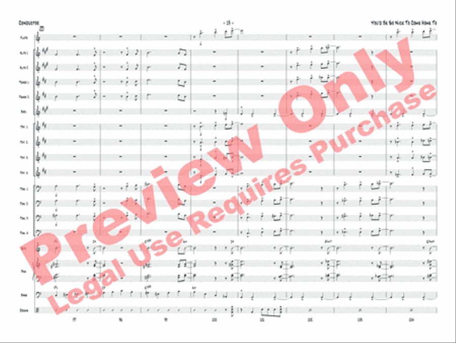 You'd Be So Nice to Come Home To Jazz Ensemble scores gallery preview page 34