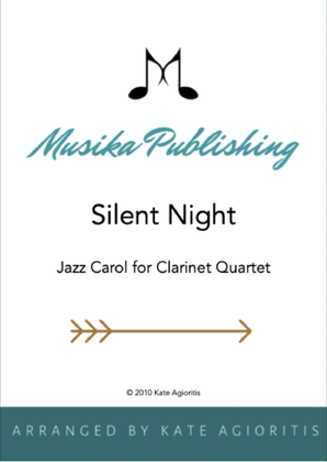 Book cover for Silent Night - Jazz Carol for Clarinet Quartet