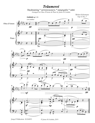 Schumann: Träumerei Op. 15 No. 7 for Oboe d'Amore & Piano