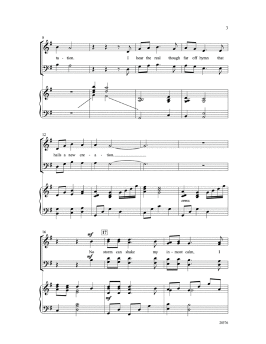 How Can I Keep from Singing? 4-Part scores gallery preview page 3