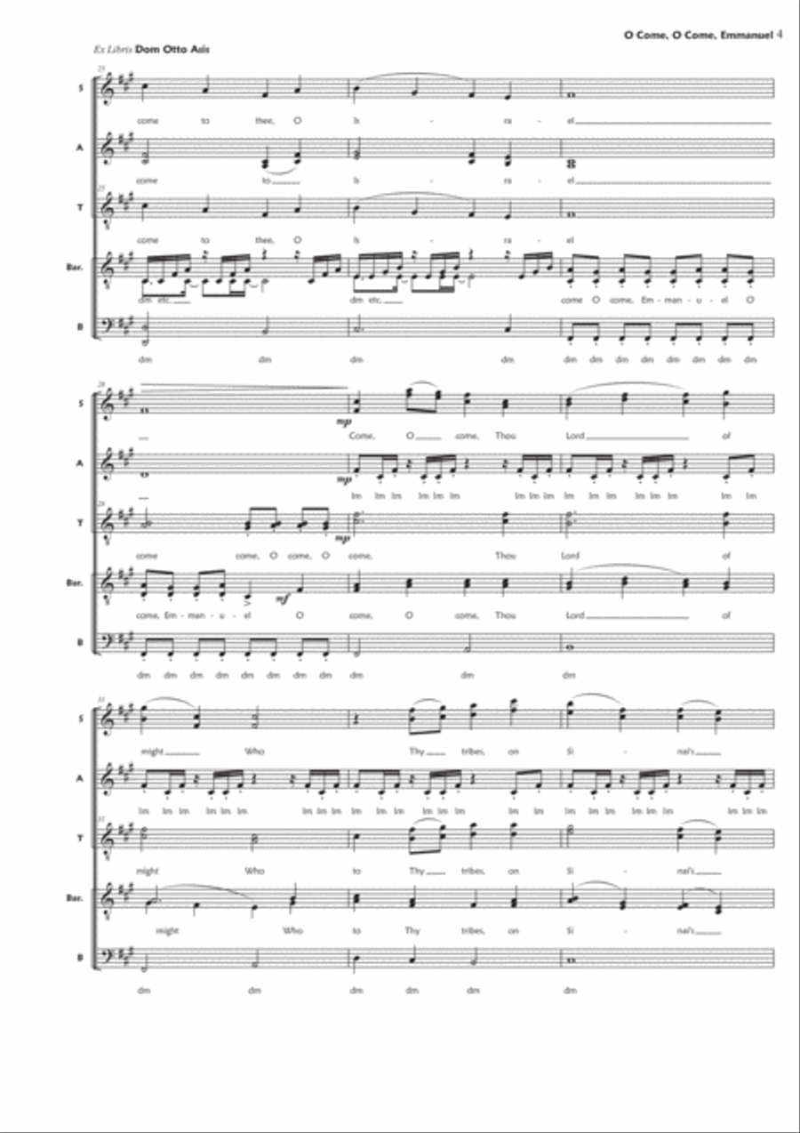 O Come, O Come, Emmanuel (SSAATTBBBB divisi, a cappella) Divisi scores gallery preview page 4