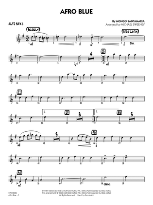 Book cover for Afro Blue (arr. Michael Sweeney) - Alto Sax 1