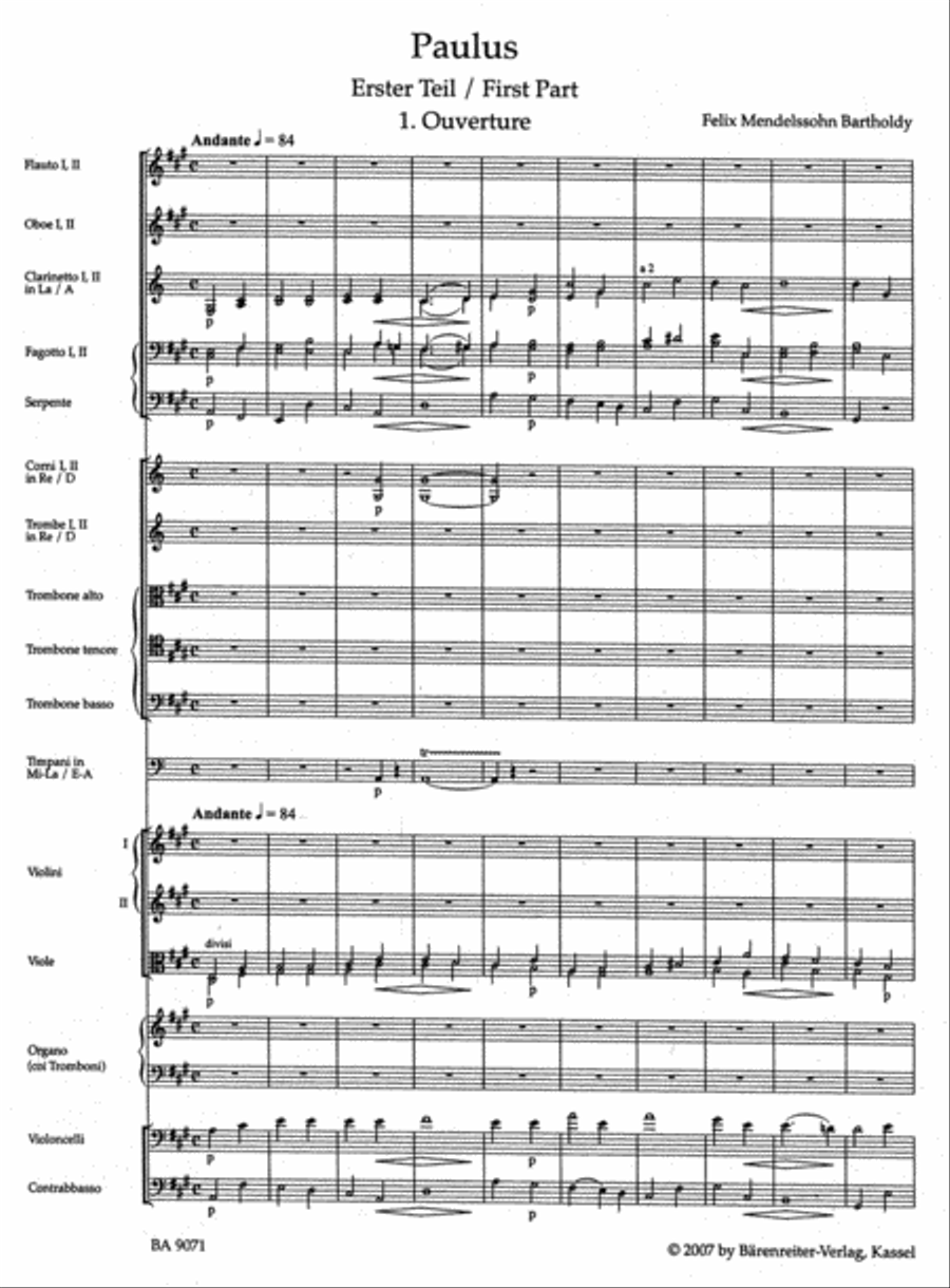 St. Paul, op. 36 4-Part scores gallery preview page 2